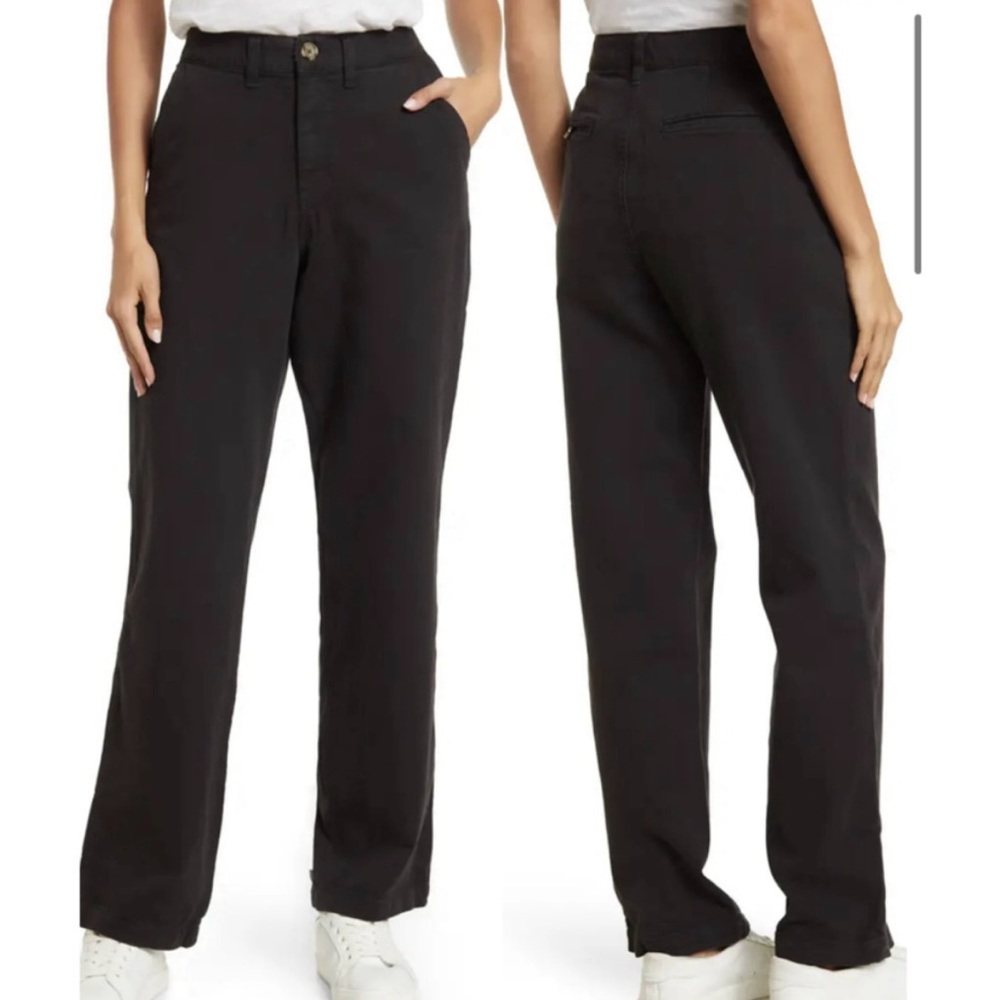 Faherty Endless Solid Raven Black Zip Fly Straigh… - image 8